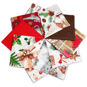 Tkaniny patchwork wzory świąteczne – bawełna wzorzysta i zestawy do szycia